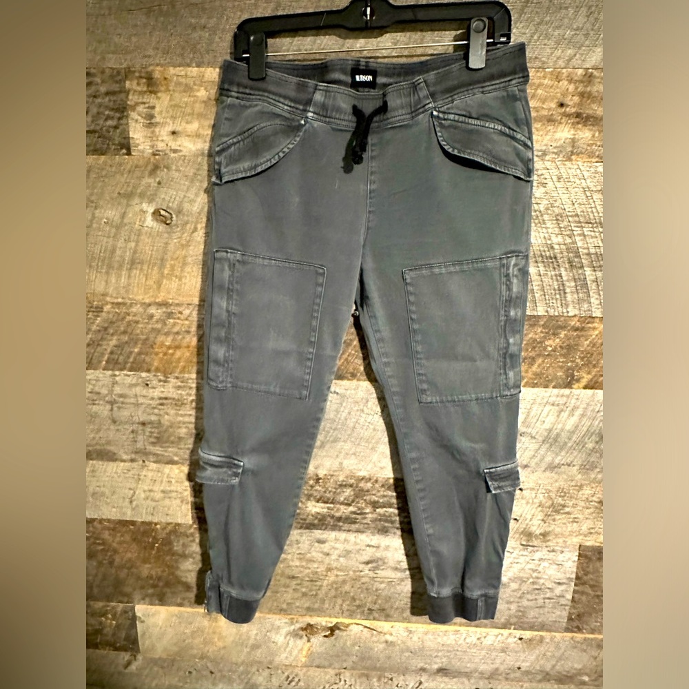 Hudson cargo black pants
